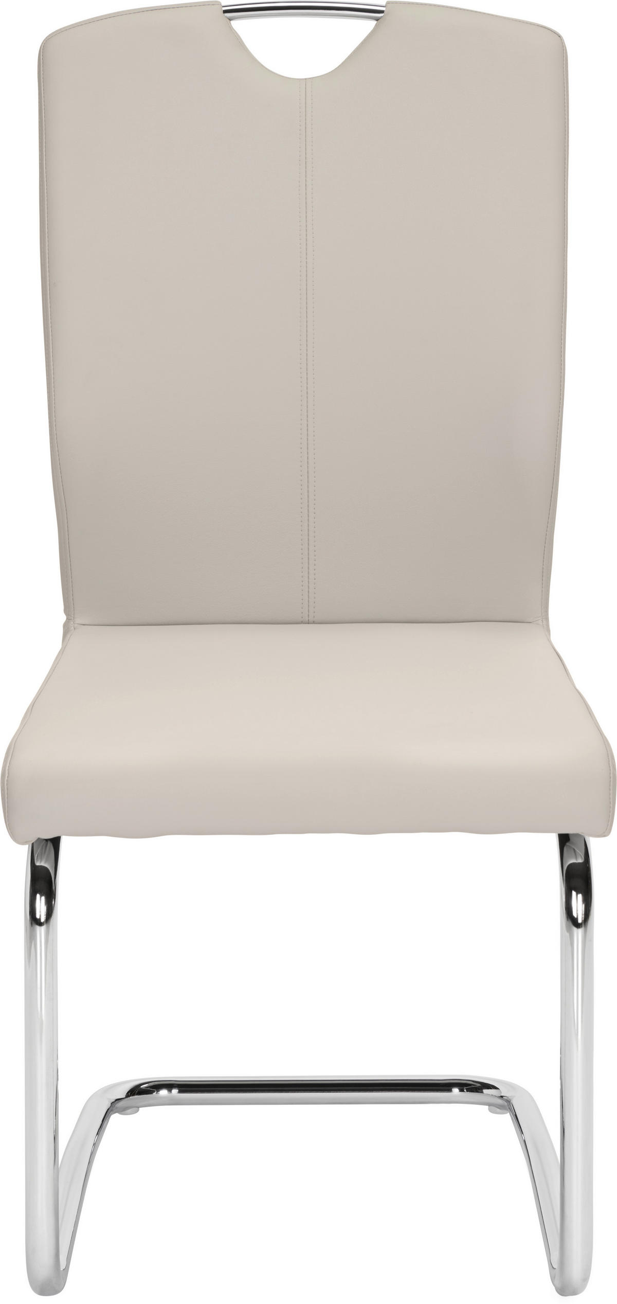 SCAUN BUCATARIE din metal, textil culoare crom, gri deschis  - gri deschis/culoare crom, Design, metal/textil (58,5/99,5/46cm) - Hom`in