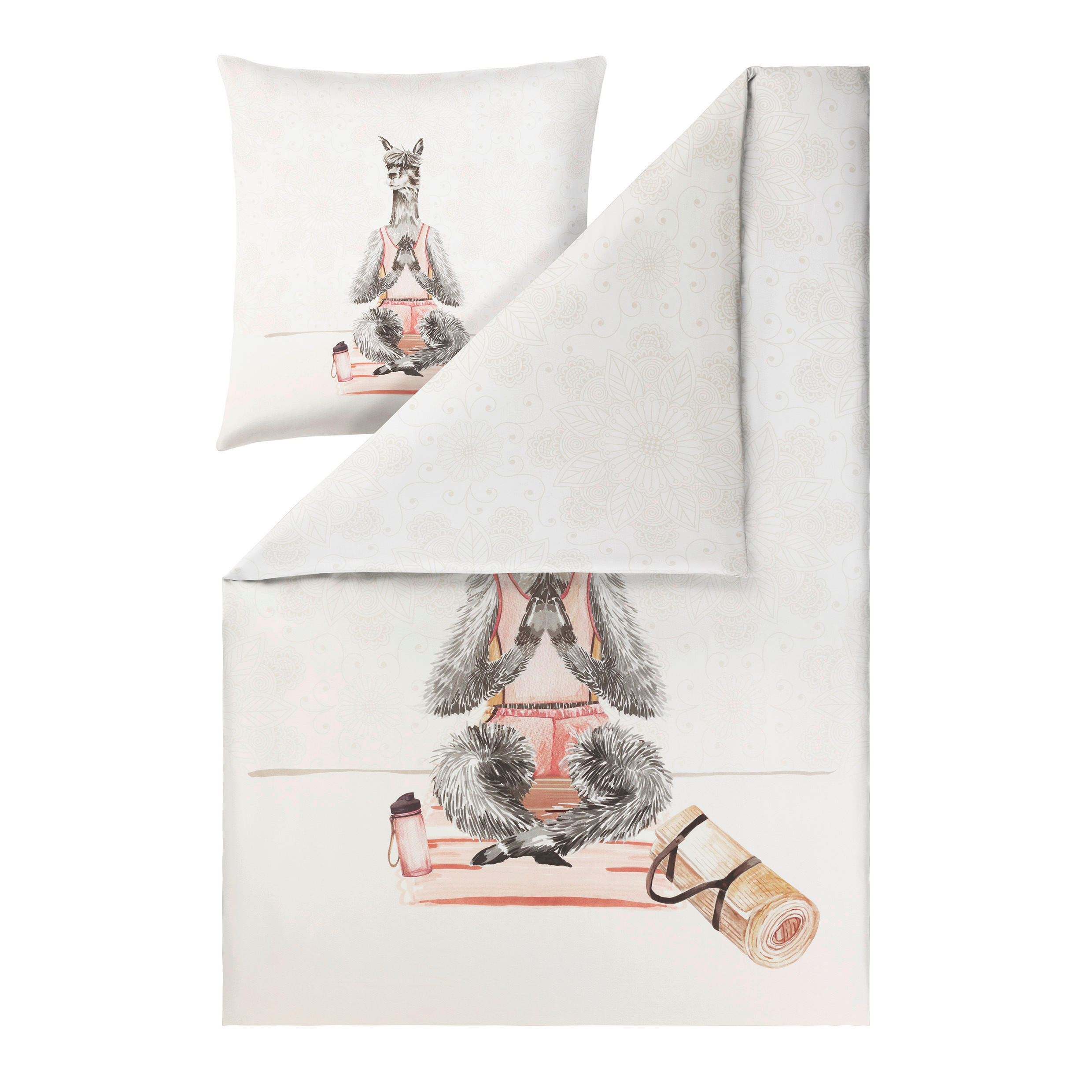 BETTWÄSCHE 2-teilig Impulse Makosatin 135/200 cm  - Naturfarben, Design, Textil (135/200cm) - Estella