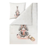 BETTWÄSCHE 2-teilig Impulse Makosatin 135/200 cm  - Naturfarben, Design, Textil (135/200cm) - Estella