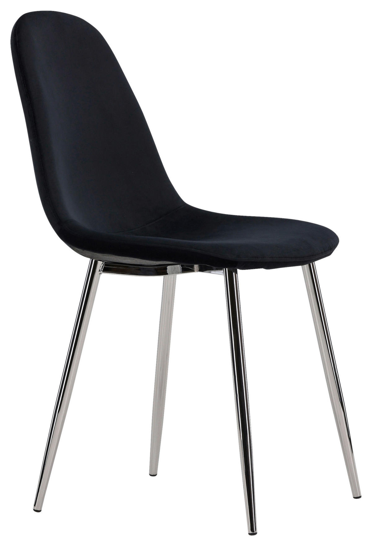 STOLSET 2 styck stål sammet  - svart, Design, metall/textil (45/90/52cm) - Livetastic