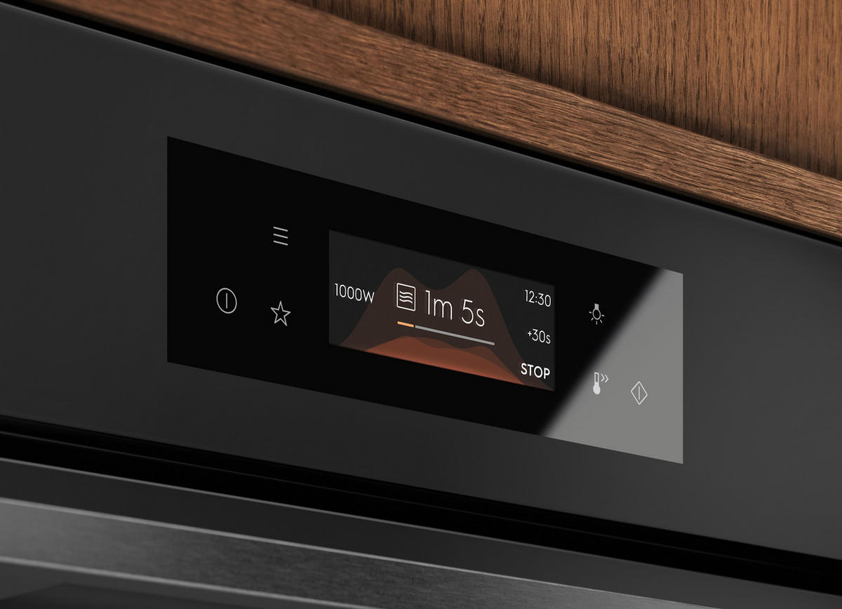 KOMPAKTBACKOFEN KVLBE28GT MattBlack  - Schwarz, Basics, Glas/Metall (59,5/45,5/56,7cm) - Electrolux