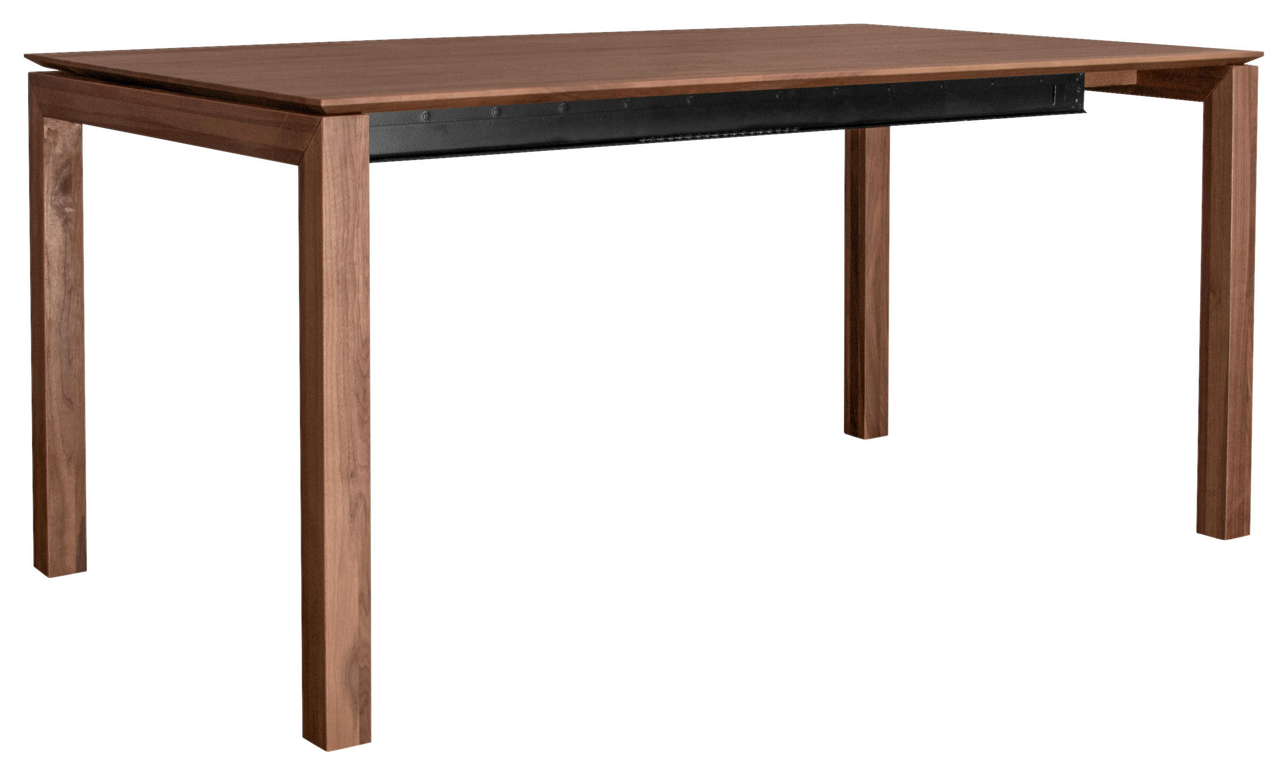 ESSTISCH in Holz 160-220/90/75 cm  - Nussbaumfarben, Konventionell, Holz (160-220/90/75cm)