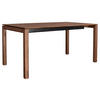 ESSTISCH in Holz 160-220/90/75 cm  - Nussbaumfarben, Konventionell, Holz (160-220/90/75cm)