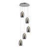 LED-HÄNGELEUCHTE 33/180 cm    - Chromfarben, Design, Glas/Metall (33/180cm) - Brilliant