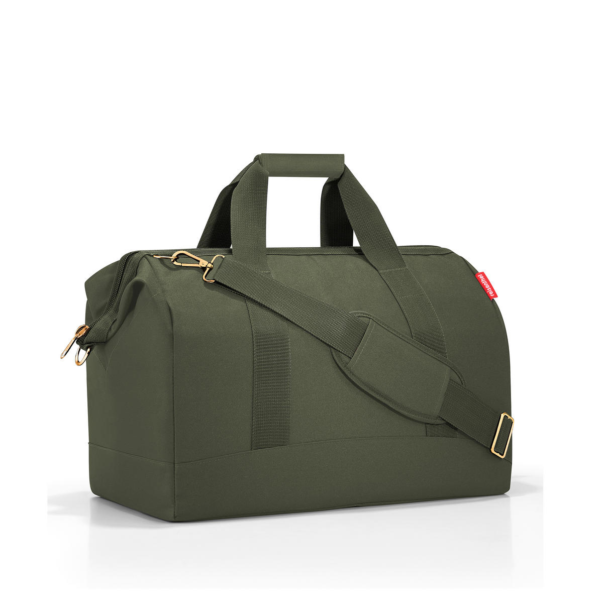 REISETASCHE Allrounder L urban forest gold  - Waldgrün, Basics, Textil (48/39.5/29cm) - Reisenthel