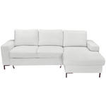 ECKSOFA Naturfarben Cord  - Schwarz/Naturfarben, KONVENTIONELL, Textil/Metall (240/150cm) - Carryhome