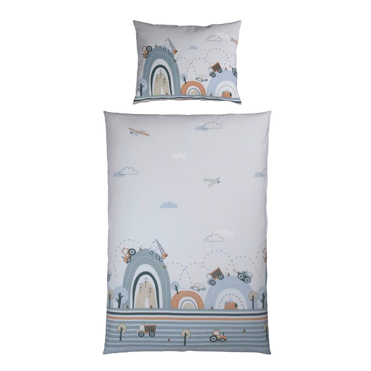 BABYBETTWÄSCHE 100/135 cm  - Grau, Basics, Textil (100/135cm) - Patinio