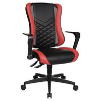 GAMINGSTUHL Rot, Schwarz Kunststoff, Textil   - Rot/Schwarz, Design, Kunststoff/Textil (47,5/99-107/44cm) - Dieter Knoll