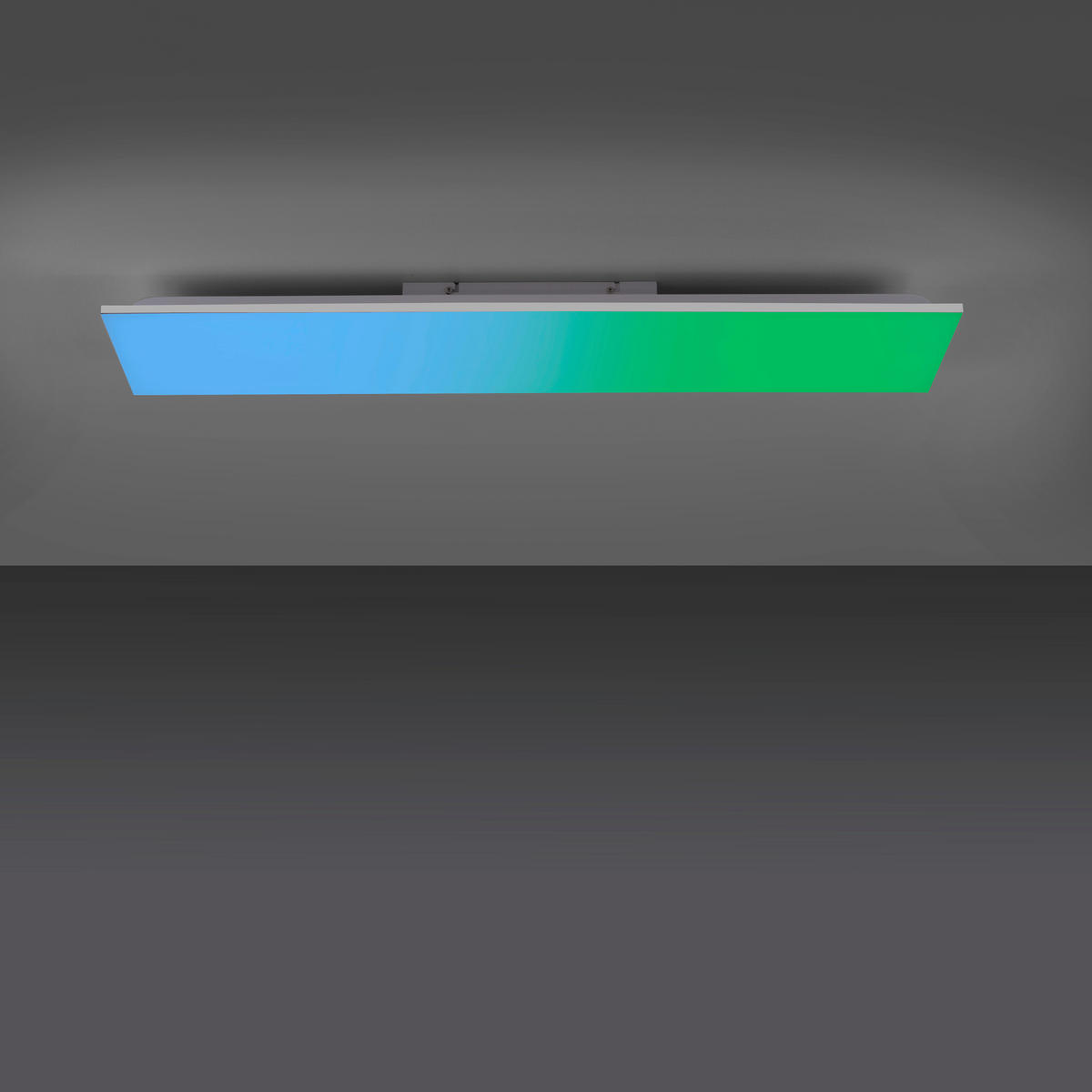 LED-DECKENLEUCHTE 100/25/6,5 cm   - Alufarben/Weiß, Basics, Kunststoff/Metall (100/25/6,5cm)