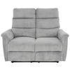 DVOSJED metal, tekstil  svijetlo siva    - svijetlo siva/crna, Design, metal/tekstil (131/108/89cm) - Livetastic