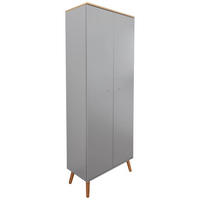 GARDEROBENSCHRANK Dot  in 79/201/37 cm  - Eichefarben/Grau, Design, Holzwerkstoff (79/201/37cm)