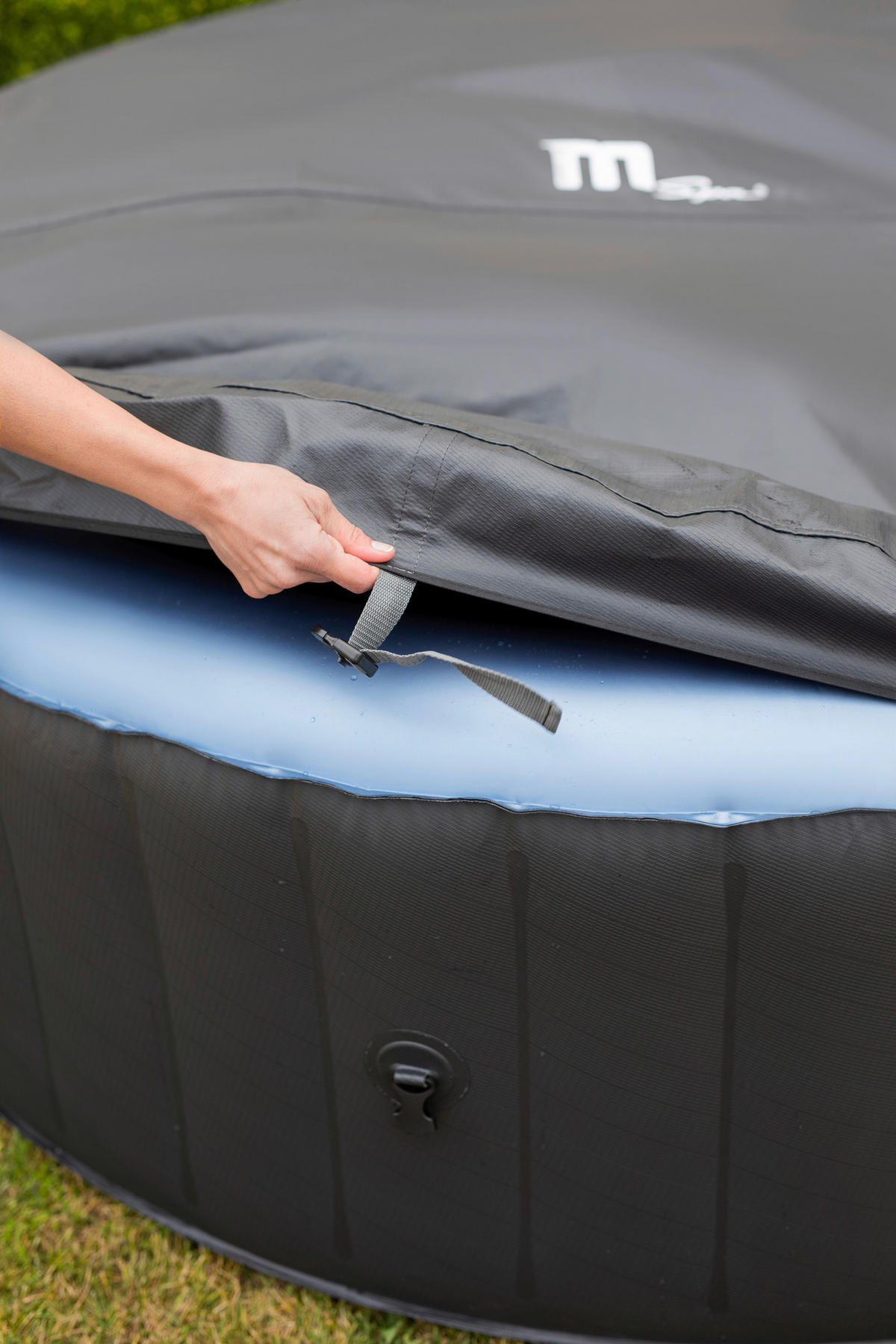 WHIRLPOOL MSPA COMFORT BERGEN 180/70 cm  - Blau/Anthrazit, KONVENTIONELL, Kunststoff (180/70cm)