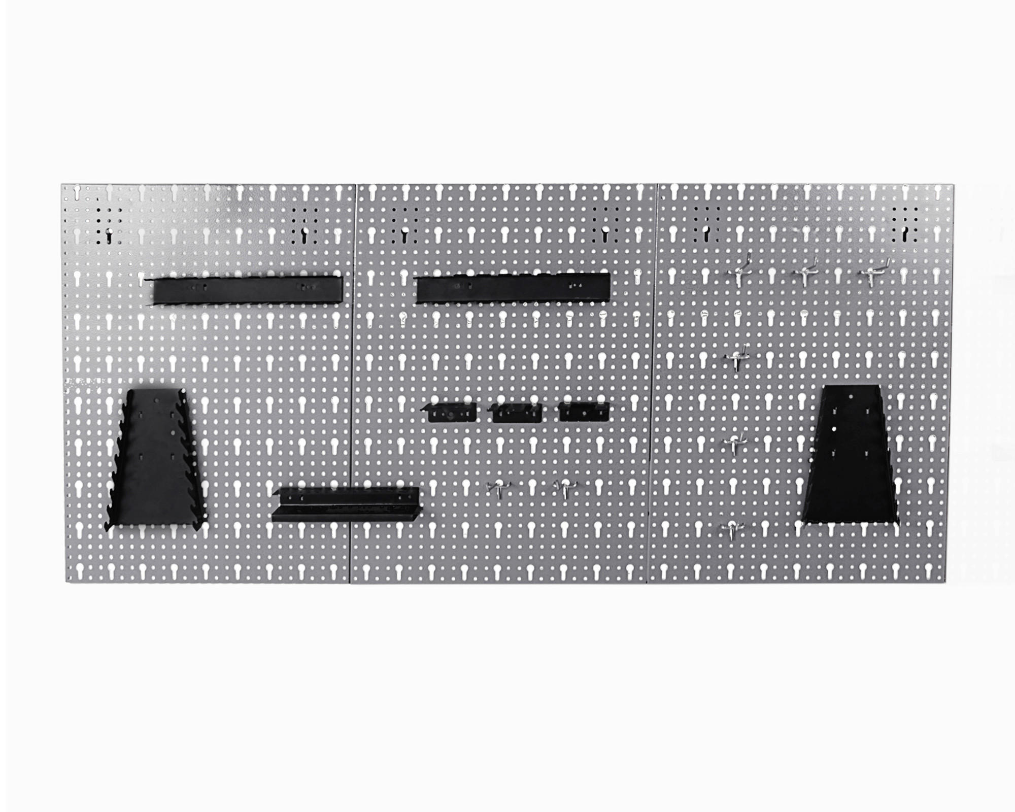 LOCHWAND  - Grau, Basics, Metall (119,5/59,5/2,5cm)