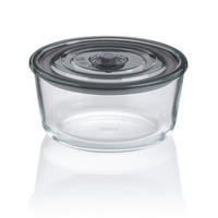 FRISCHHALTEDOSE 1,22 l  - Transparent/Grau, KONVENTIONELL, Glas/Kunststoff (19/9cm) - Kela