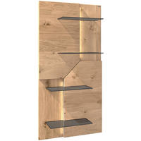 WANDPANEEL Wildeiche  63,6/128/22,8 cm  - Wildeiche, Design, Glas/Holz (63,6/128/22,8cm) - Voglauer