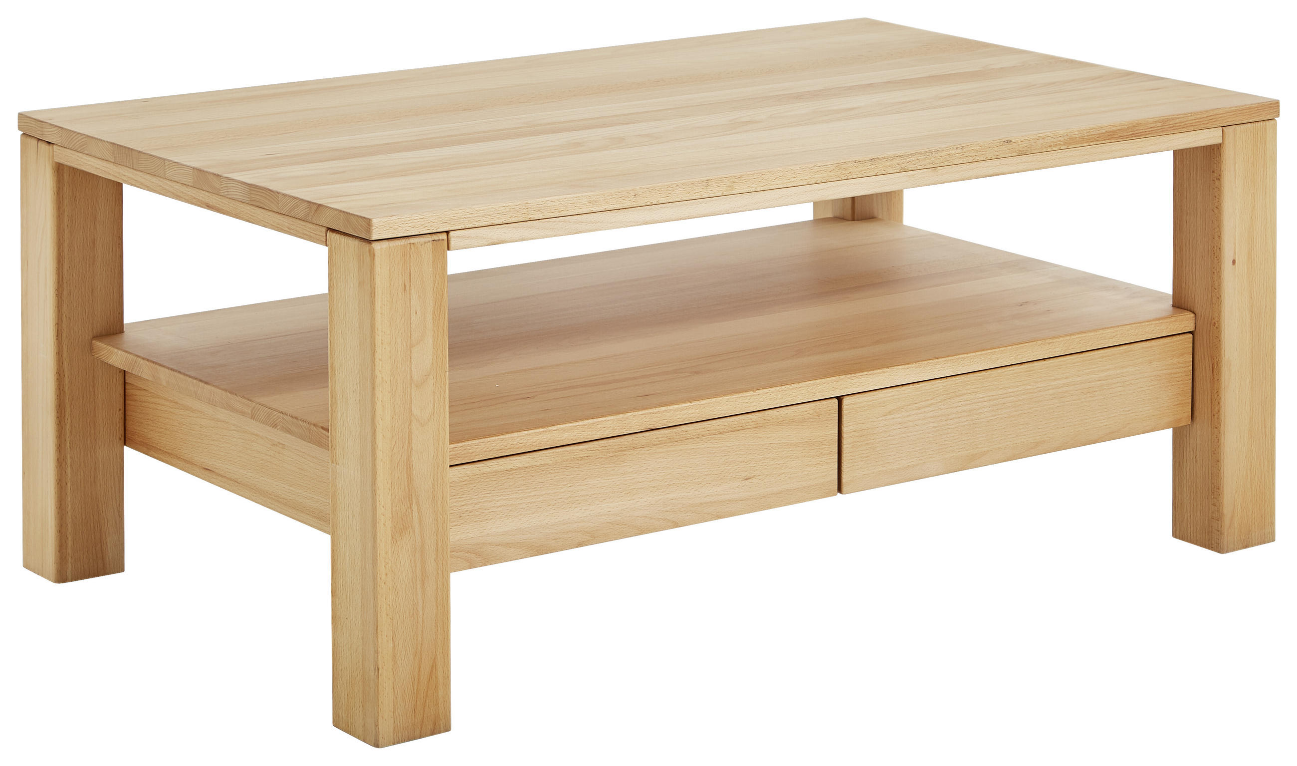 COUCHTISCH Kernbuche massiv rechteckig Buchefarben 110/70/47,5 cm - Buchefarben, Natur, Holz (110/70/47,5cm) - Linea Natura