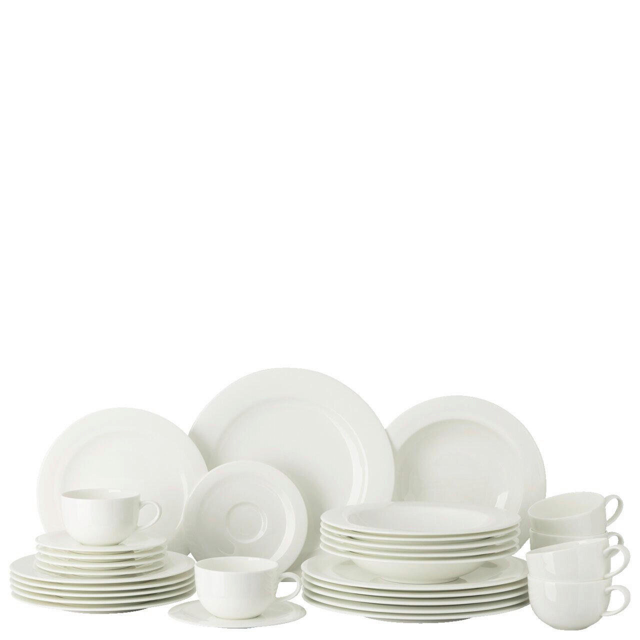 KOMBISERVICE Weiß Sensai - White 30-teilig 6 Personen  - Weiß, Basics, Keramik (33,5cm) - Thomas