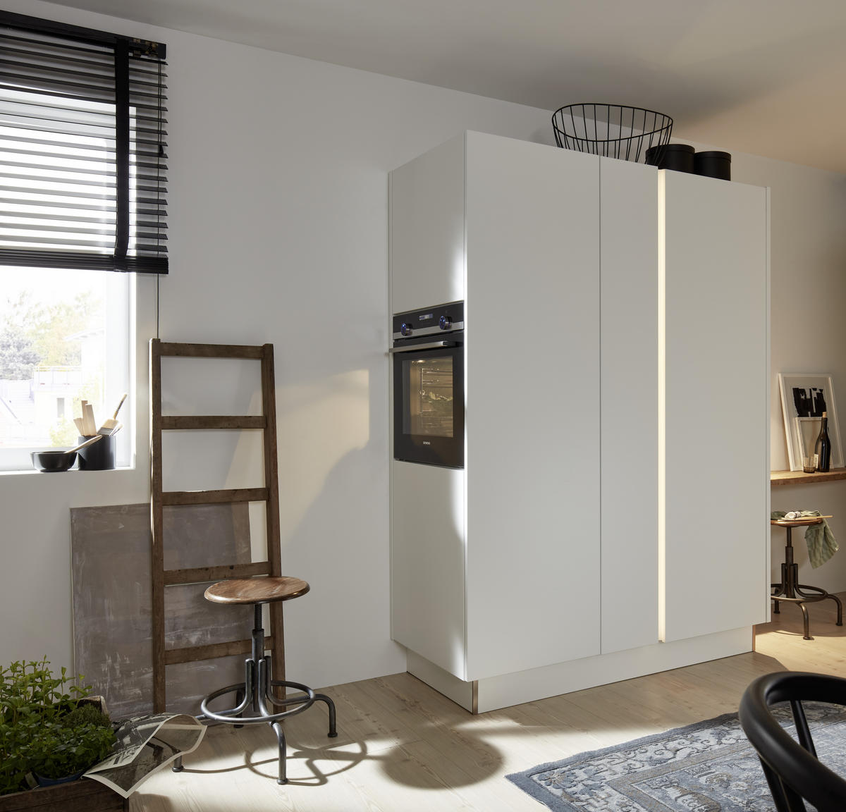 EINBAUKÜCHE SOFT LACK  - Weiß, Design, Holzwerkstoff - Nolte Küchen