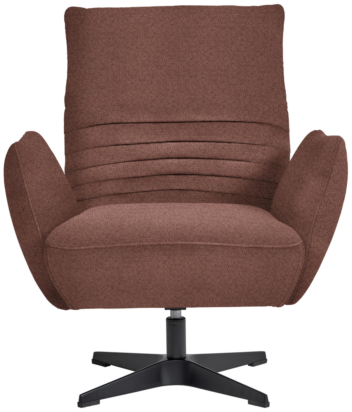 SESSEL in Chenille Rotbraun  - Rotbraun/Schwarz, Design, Textil/Metall (60/94/86cm) - Dieter Knoll