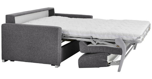 SCHLAFSOFA in Webstoff Grau - Chromfarben/Grau, KONVENTIONELL, Metall (188/86/97cm) - Novel