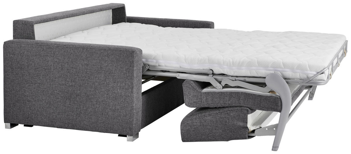 SCHLAFSOFA in Grau  - Chromfarben/Grau, Konventionell, Metall (188/86/97cm) - Novel