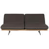 SCHLAFSOFA in Holz, Leder Dunkelbraun  - Dunkelbraun/Beige, Design, Leder/Holz (204/92/90cm) - Dieter Knoll