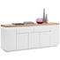 SIDEBOARD - Eichefarben/Weiß, Design, Holz/Holzwerkstoff (200/81/40cm) SIDEBOARD - Eichefarben/Weiß, Design, Holz/Holzwerkstoff (200/81/40cm)