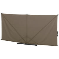 SICHTSCHUTZ - Taupe/Anthrazit, KONVENTIONELL, Textil/Metall (280/150cm) - Siena Garden