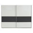 SCHWEBETÜRENSCHRANK 2-türig Graphitfarben, Weiß - Silberfarben/Graphitfarben, Design, Holzwerkstoff/Metall (270/210/65cm) - Carryhome