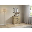 KOMMODE  in 80/81/42 cm  - Chromfarben/Eiche Artisan, Design, Holzwerkstoff/Metall (80/81/42cm) - Carryhome