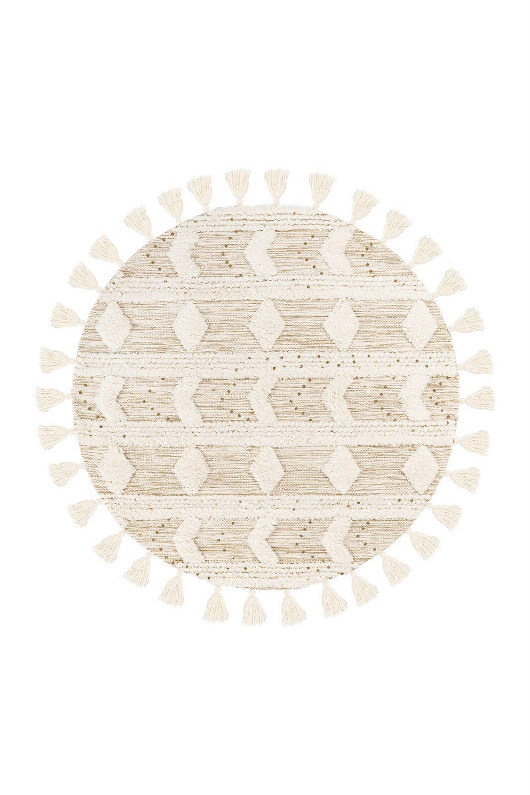 TEPPICH 160/160 cm Bohist 425 Creme / Khaki Multicolor  - Multicolor, KONVENTIONELL, Textil (160/160cm)