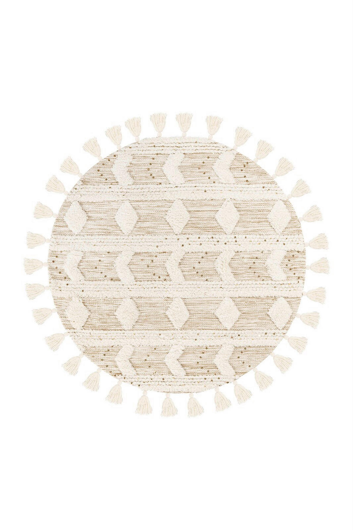 TEPPICH 160/160 cm Bohist 425 Creme / Khaki Multicolor  - Multicolor, KONVENTIONELL, Textil (160/160cm)