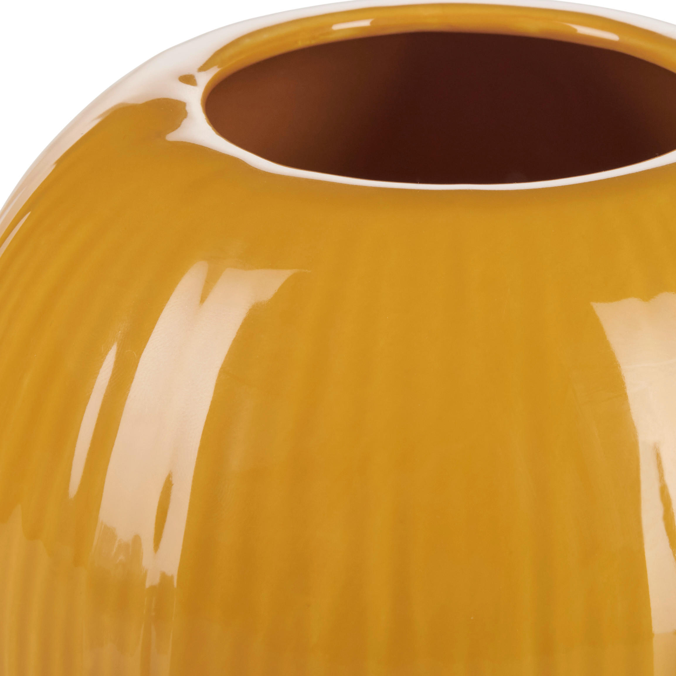 VASE 15 cm  - Currygelb, Basics, Keramik (15cm)