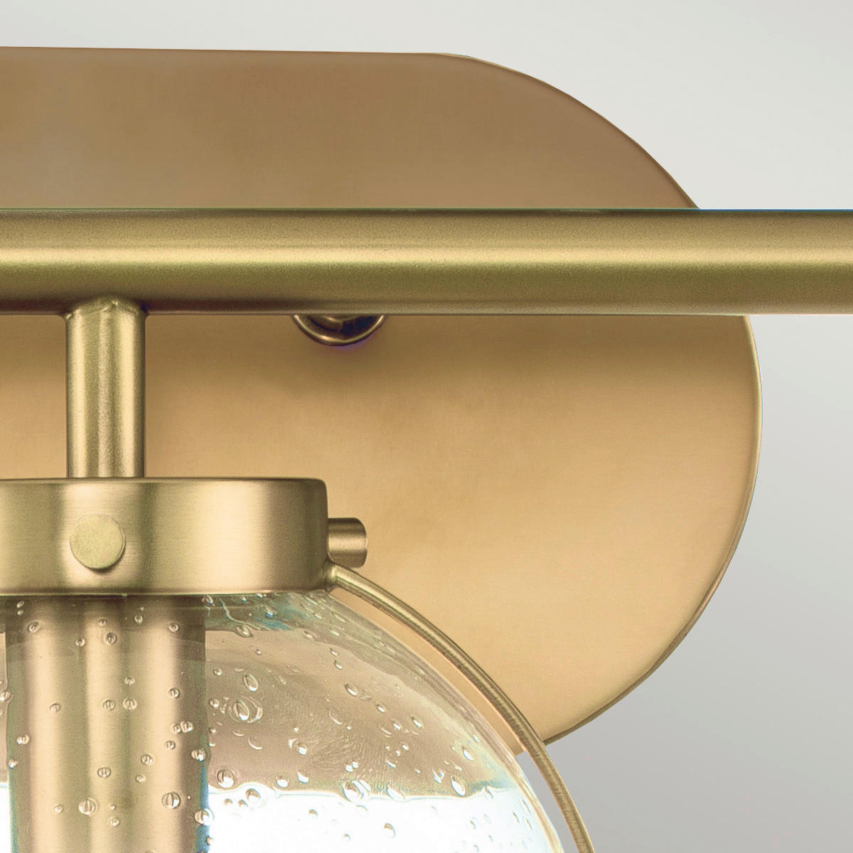 BADEZIMMER-WANDLEUCHTE - Messingfarben, Design, Glas/Metall (60.0/23/19.3cm) - Elstead Lighting