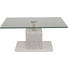 COUCHTISCH rechteckig Grau, Weiß - Weiß/Grau, KONVENTIONELL, Glas/Kunststoff (110/65/46,5-64,5cm) - Venda