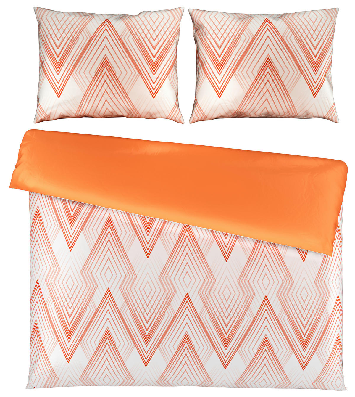 OBOUSTRANNÉ POVLEČENÍ, satén, terracotta, 200/200 cm - terracotta, Design, textil (200/200cm) - Novel