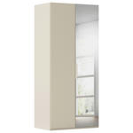 DREHTÜRENSCHRANK 101/223/61 cm,  in Champagner, 2-türig  - Champagner, Basics, Glas/Holzwerkstoff (101/223/61cm) - Novel