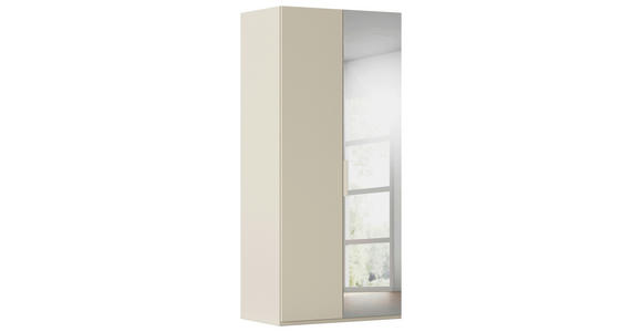 DREHTÜRENSCHRANK 101/223/61 cm,  in Champagner, 2-türig  - Champagner, Basics, Glas/Holzwerkstoff (101/223/61cm) - Novel