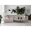 ECKSOFA Taupe Struktur  - Taupe/Schwarz, Design, Kunststoff/Textil (205/284cm) - Xora