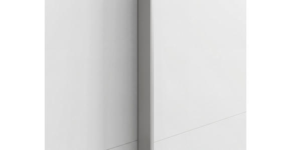 SCHWEBETÜRENSCHRANK 162/223/68 cm 2-türig Weiß  - Alufarben/Weiß, Basics, Glas/Holzwerkstoff (162/223/68cm) - Novel