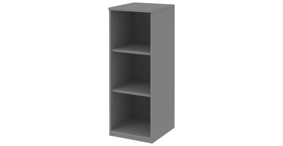 AKTENREGAL Grau  - Grau, KONVENTIONELL, Holzwerkstoff (40/111,7/43cm) - Moderano