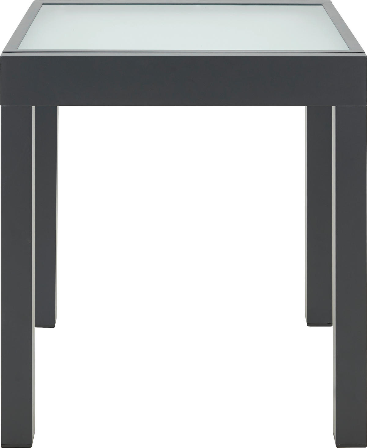 GARTENTISCH 70-140/70/75 cm Metall, Glas quadratisch  - Anthrazit, Basics, Glas/Metall (70-140/70/75cm) - Ambia Garden