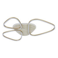 DECKENLEUCHTE 75/50/5 cm  - Champagner, Trend, Kunststoff/Metall (75/50/5cm) - Collett's Monde