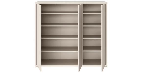 SCHUHSCHRANK Alice Springs  in 109,2/99,1/34,9 cm  - Sandfarben/Grau, MODERN, Holzwerkstoff/Kunststoff (109,2/99,1/34,9cm) - Xora