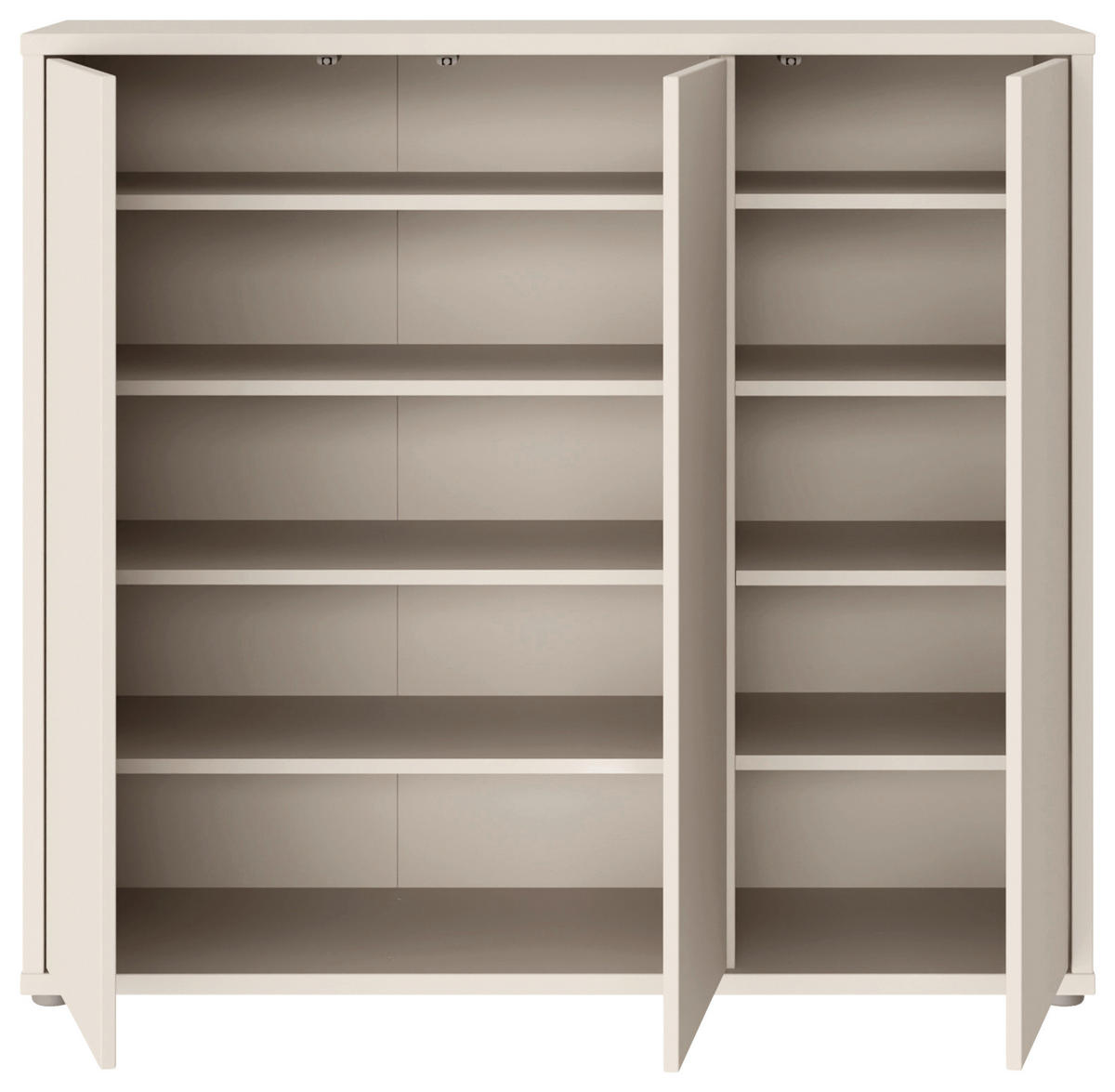 SCHUHSCHRANK Sandfarben  - Sandfarben/Grau, MODERN, Holzwerkstoff/Kunststoff (109,2/99,1/34,9cm) - Carryhome