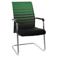 BESÖKSSTOL  i nätklädsel grön, svart  - grön/kromfärg, Modern, metall/textil (57/104/55cm) - MID.YOU