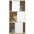 REGAL Eschefarben, Weiß - Eschefarben/Weiß, Design, Holzwerkstoff (90/185,5/40cm) - CARRYHOME