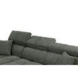 ECKSOFA Dunkelgrün Chenille  inkl. Zierkissen, Bettkasten, Rücken echt, Kopfteilverstellung, Sitztiefenverstellung  - Dunkelgrün/Schwarz, KONVENTIONELL, Kunststoff/Textil (172/268cm) - Carryhome