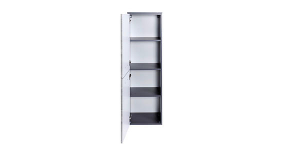 MIDISCHRANK 40/130/35 cm - Chromfarben/Eichefarben, Holzwerkstoff/Metall (40/130/35cm) - Xora