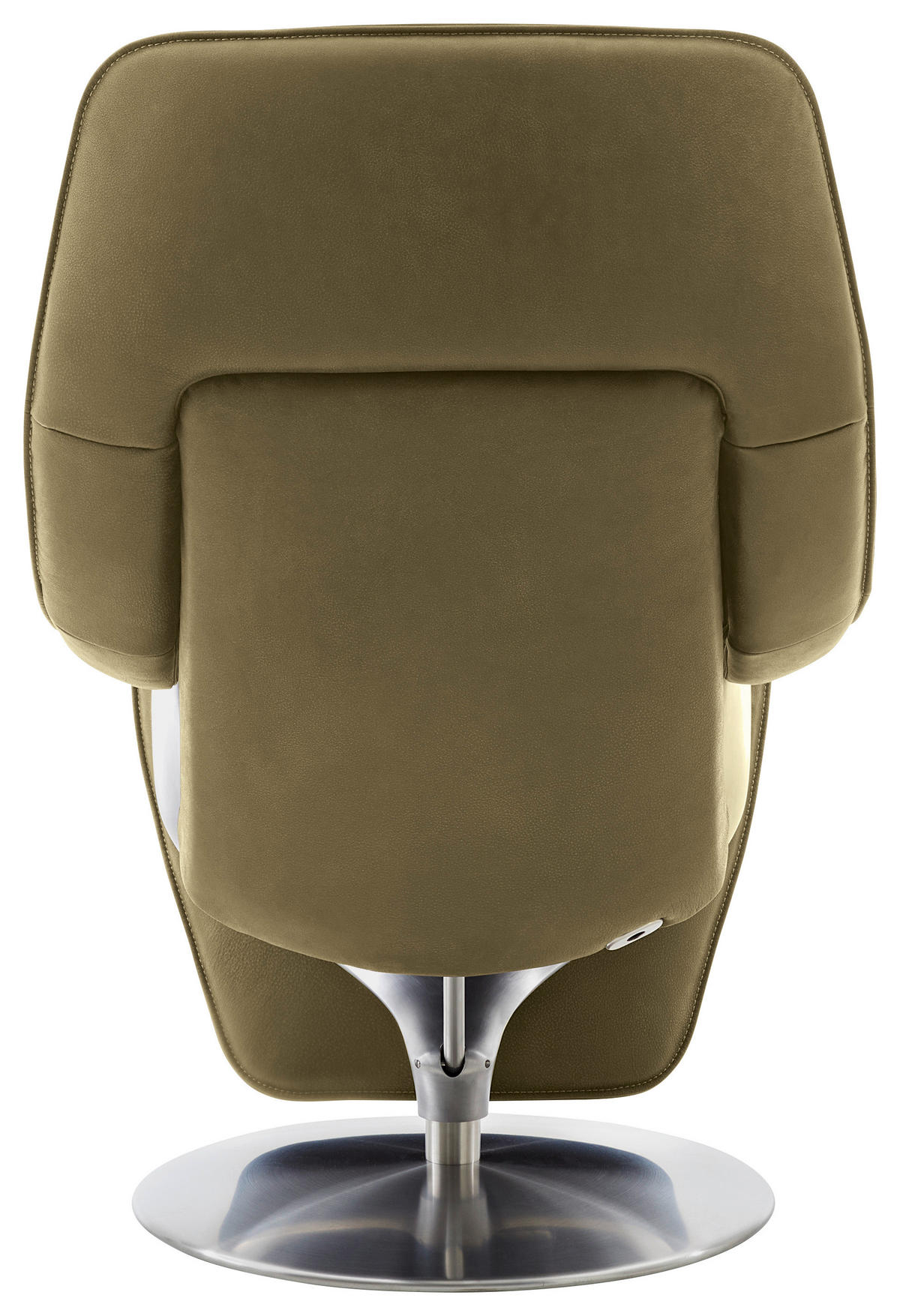 RELAXSESSEL in Leder Grün  - Nickelfarben/Grün, Design, Leder/Metall (77/113/91cm) - Koinor